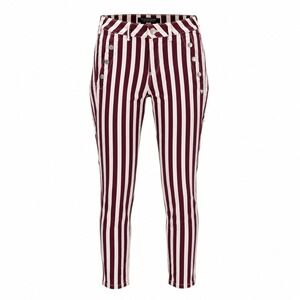 Scotch &‎ Soda Maison Scotch Skinny Striped Pants Burgundy Cream 27 Voila Punk